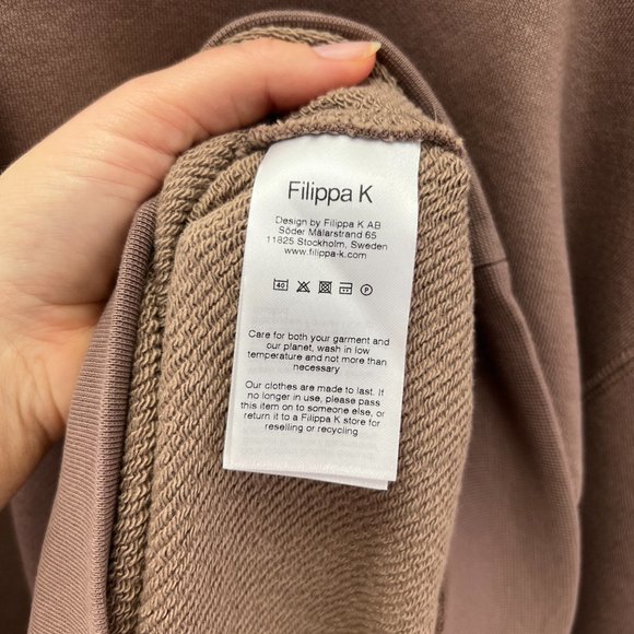 NWT FILIPPA K SWEATSHIRT (MINK) - Picture 5 of 9